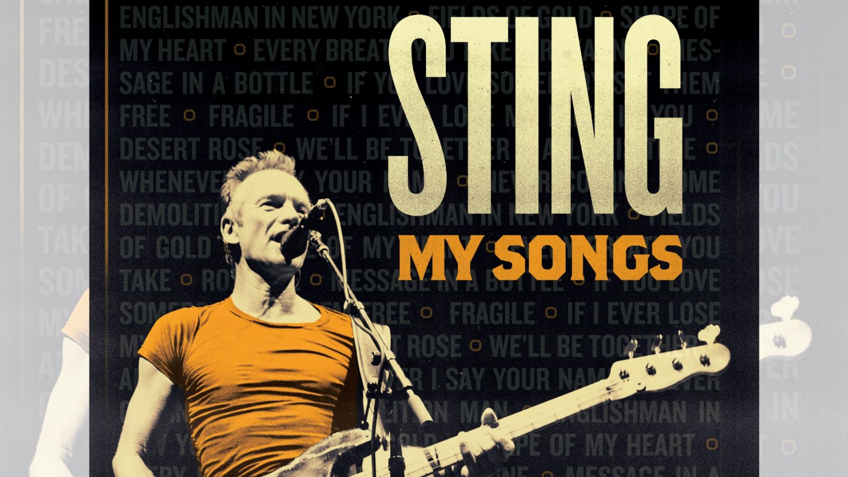 Cartel del concierto de Sting en agosto de 2022