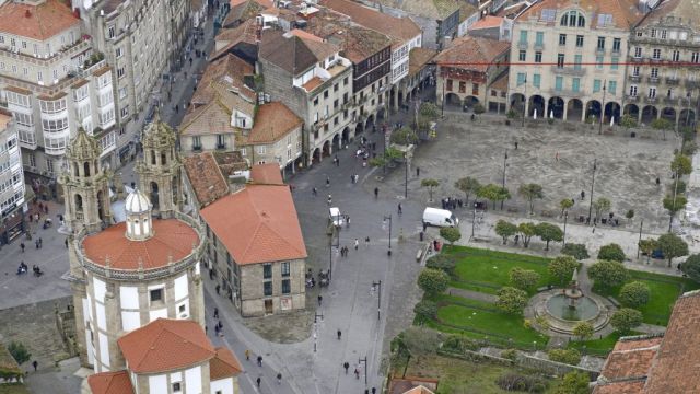 Vista aérea de Pontevedra.
