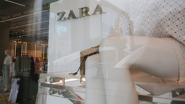El escaparate de una tienda de Zara.