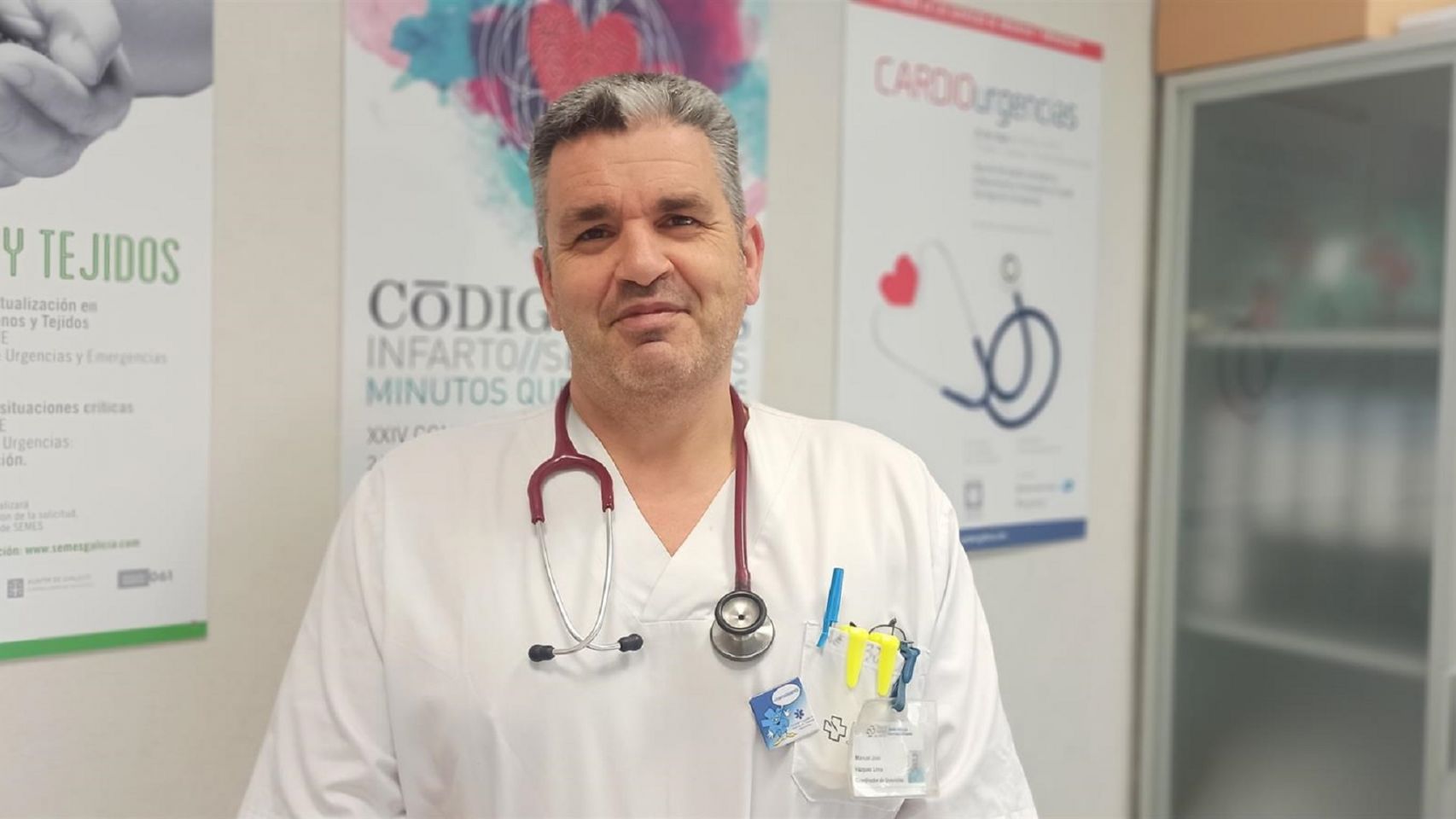 El doctor Tato Vázquez Lima, coordinador de Urgencias en el Hospital do Salnés.