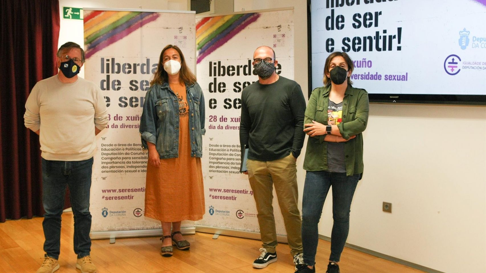 Presentación de los actos por las diversidades sexuales en la Diputación de A Coruña