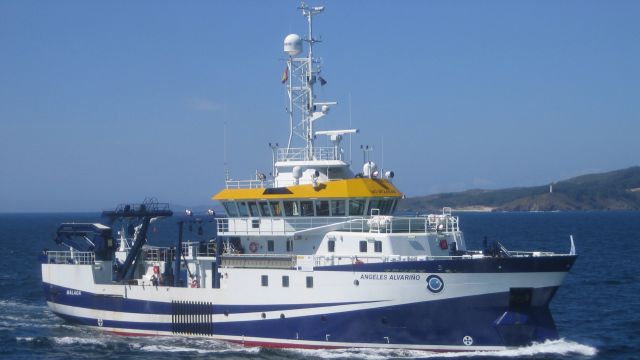 Buque Ángeles Alvariño, perteneciente al Instituto Oceanográfico Español