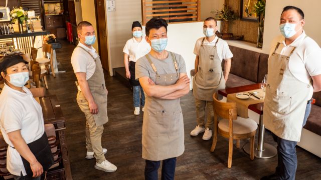 El equipo del restaurante Shouri Concept de A Coruña