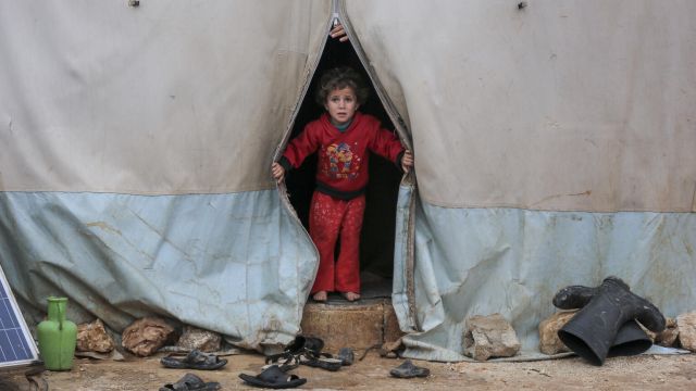 Niño en Siria.