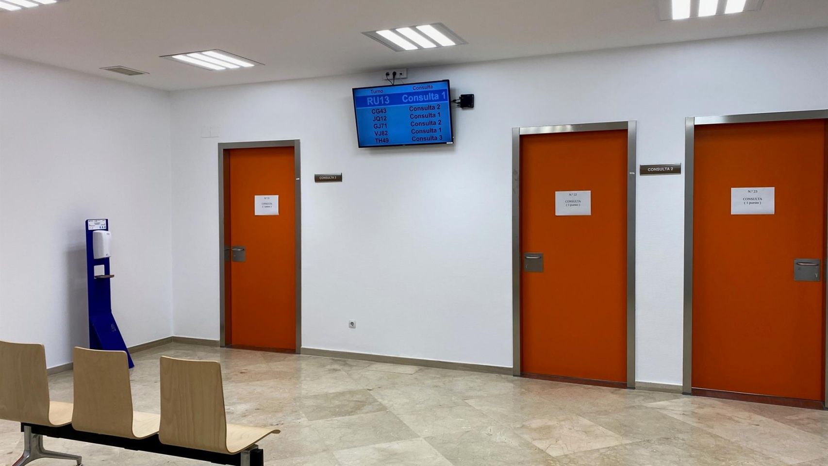 Consultas externas de Farmacia en el Hospital Naval de Ferrol.