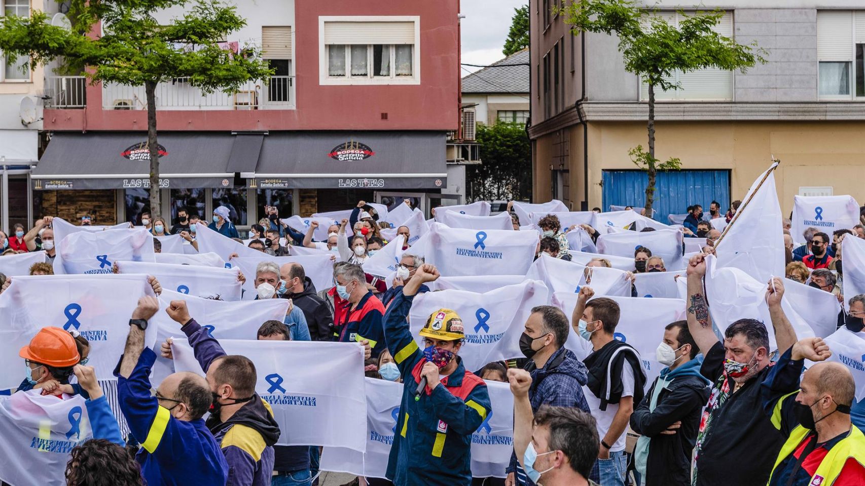 Nueva manifestación en San Cibrao (Lugo) 