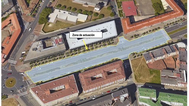 Vista de una de las zonas de intervención.