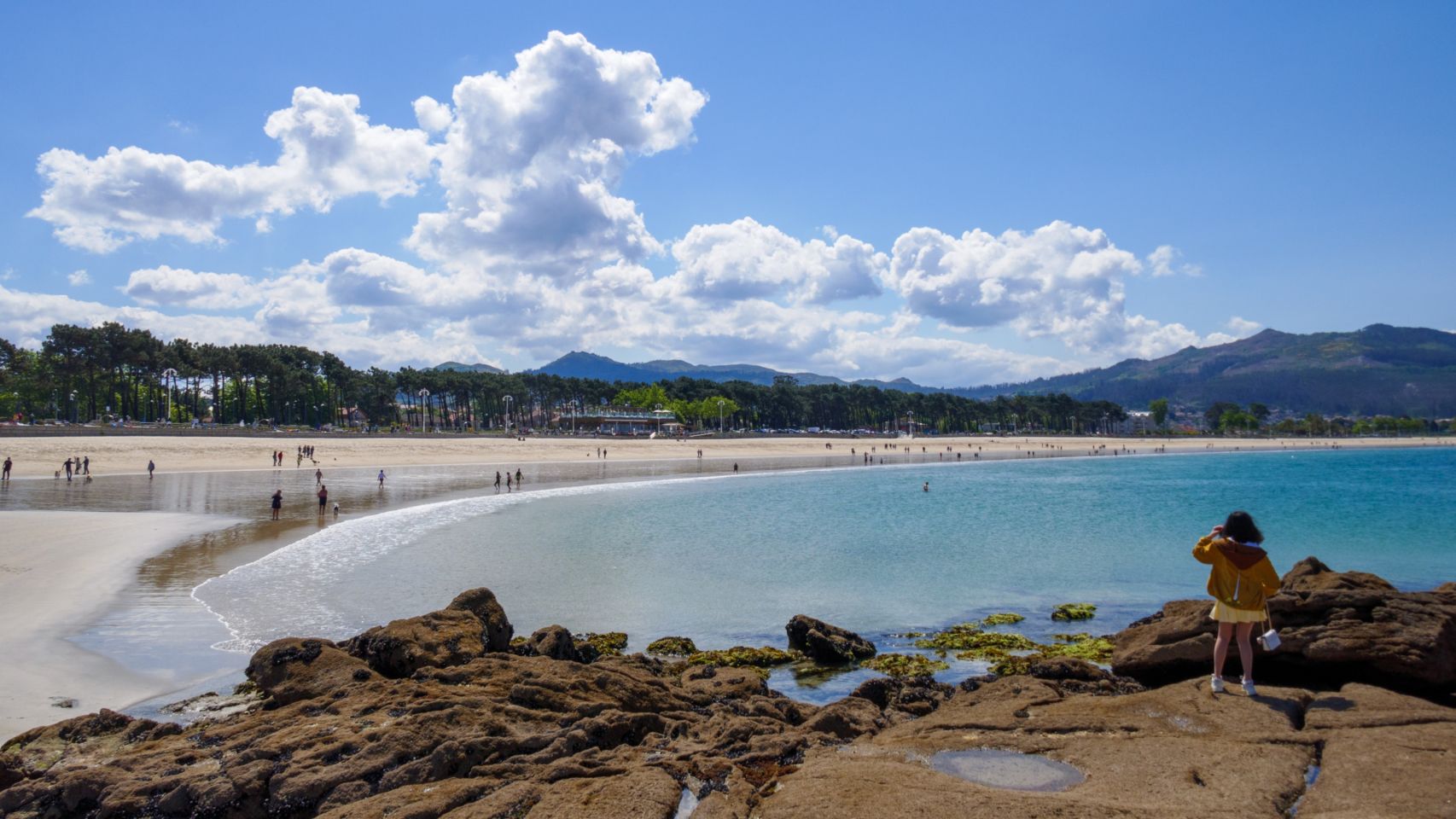 Playa de Samil, en Vigo.