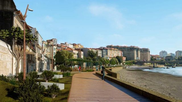 Paseo de Bouzas, en Vigo.