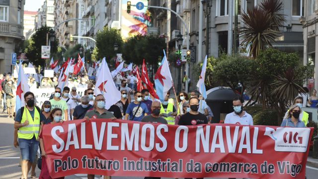 Manifestación del sector naval en Vigo (archivo)