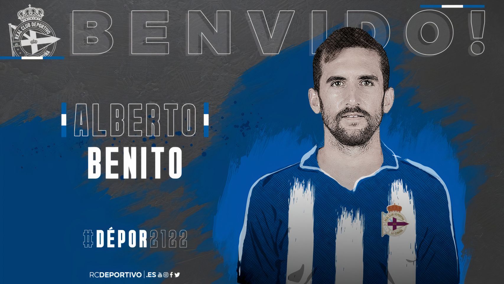 El nuevo fichaje del Deportivo, Alberto Benito.