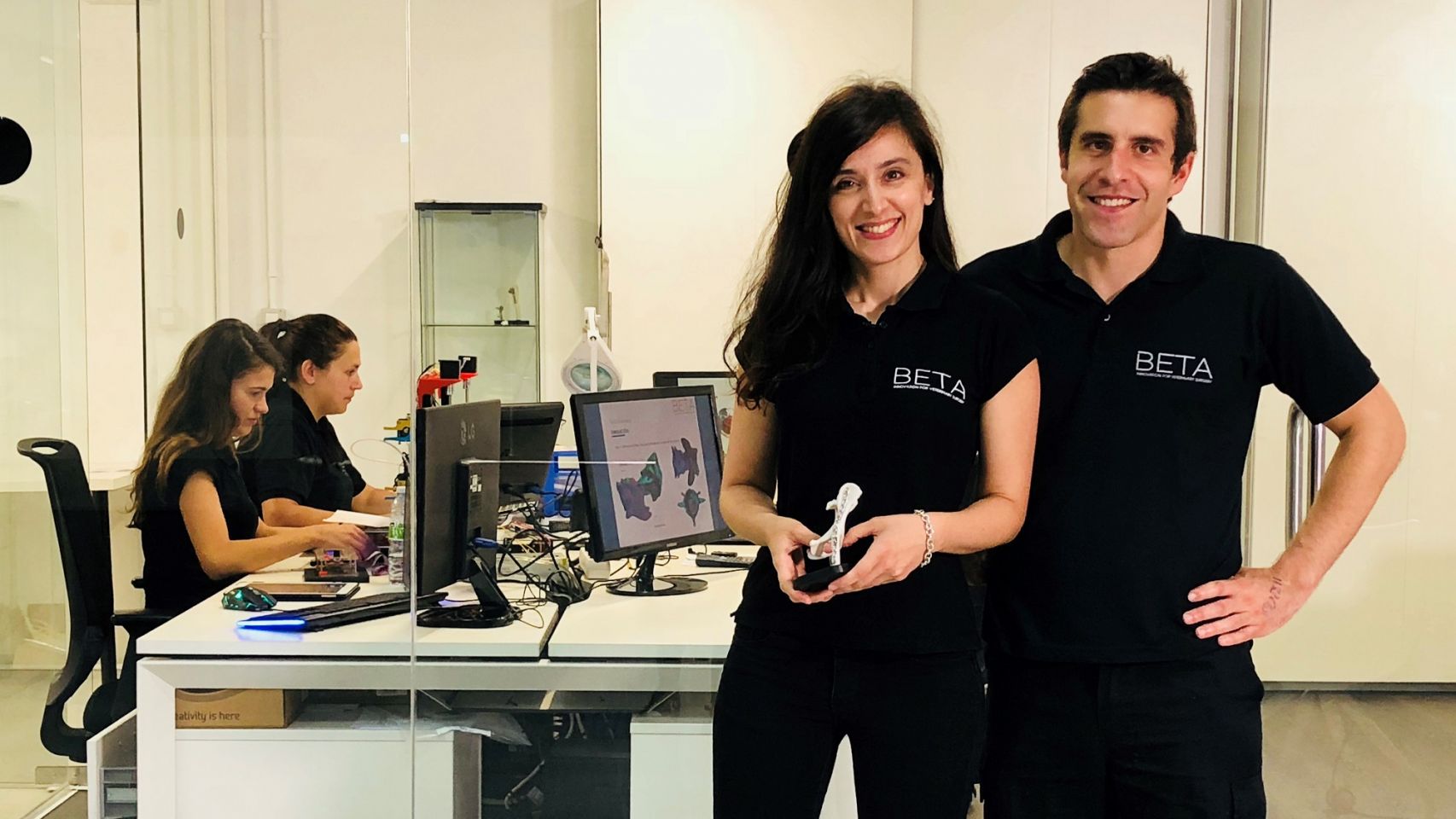 Bibiana Rodiño y Antón Rodríguez, socios de Beta Implants.