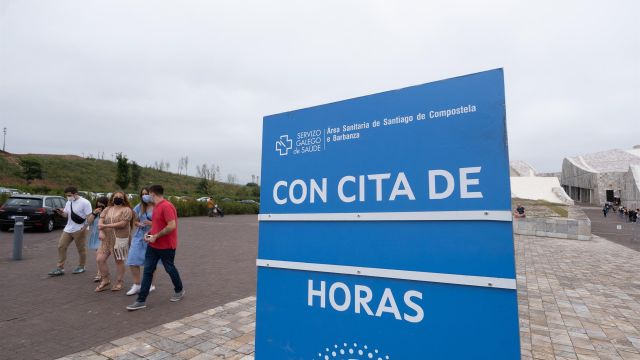 Vacunación en Santiago.