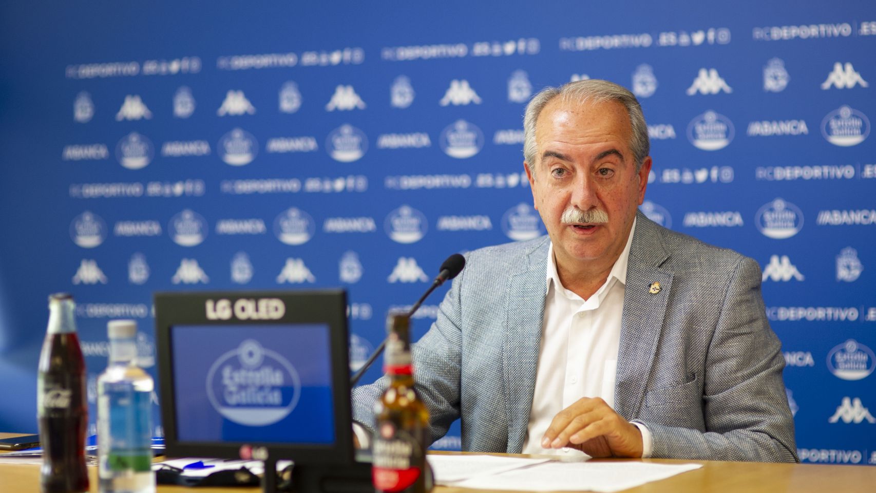 Antonio Couceiro, presidente del Deportivo.