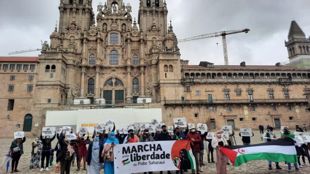 Foto de archivo de la “La marcha por la libertad del pueblo saharaui”