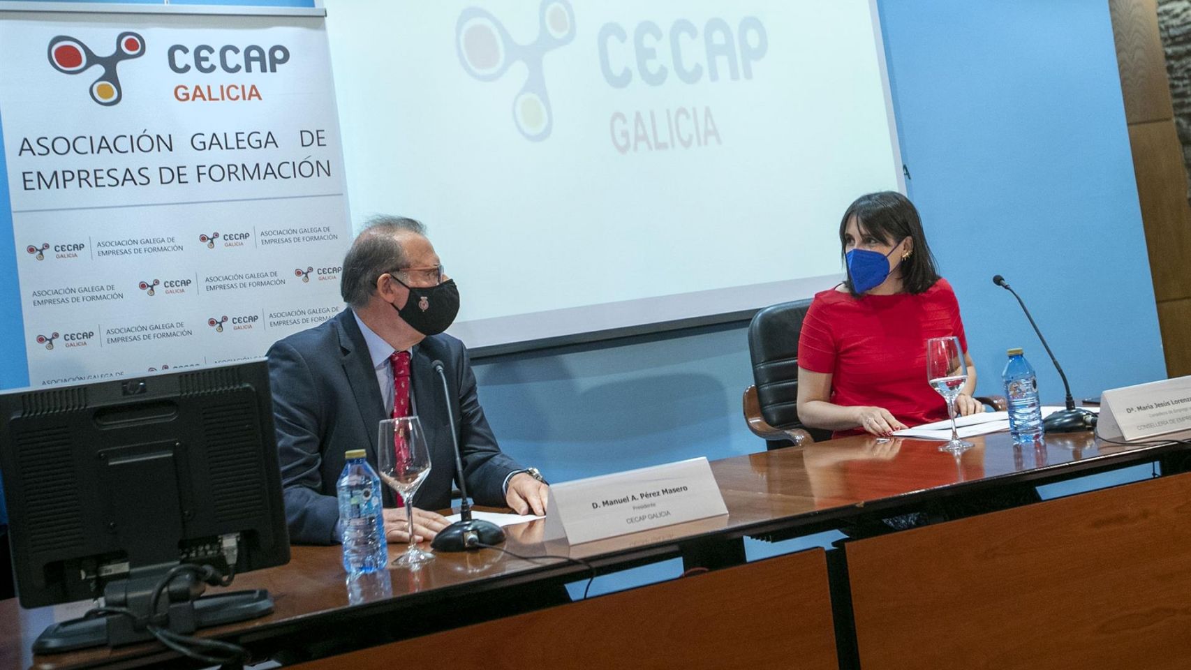La conselleira de Emprego e Igualdade, María Jesús Lorenzana, interviene en la asemblea xeral da Confederación Española de Empresas de Formación (Cecap).