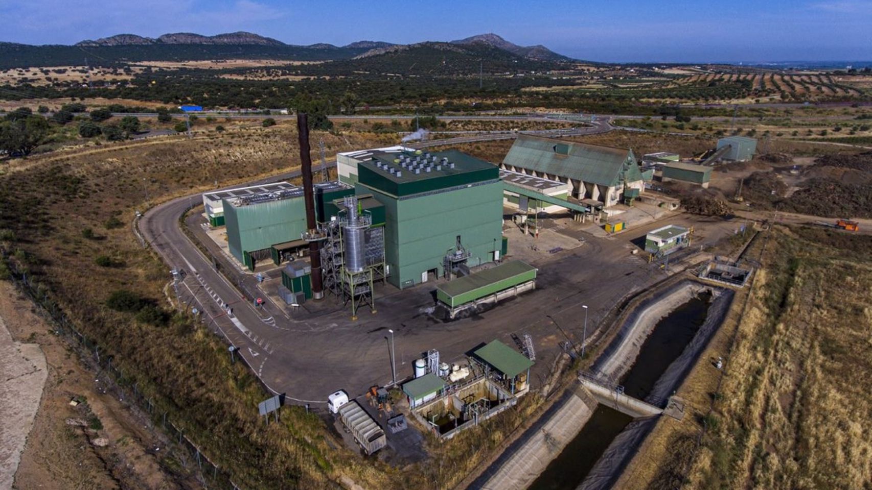 Planta de generación de biomasa de Ence en Mérida