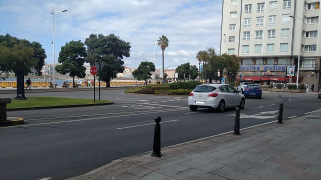 La avenida de Buenos Aires de A Coruña, donde estaba el altar a Samuel.