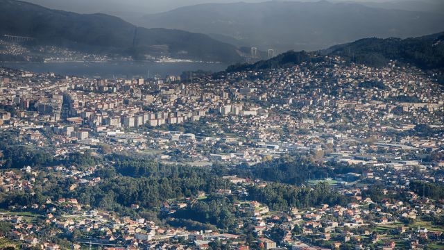 Vista aérea de la ciudad olívica.