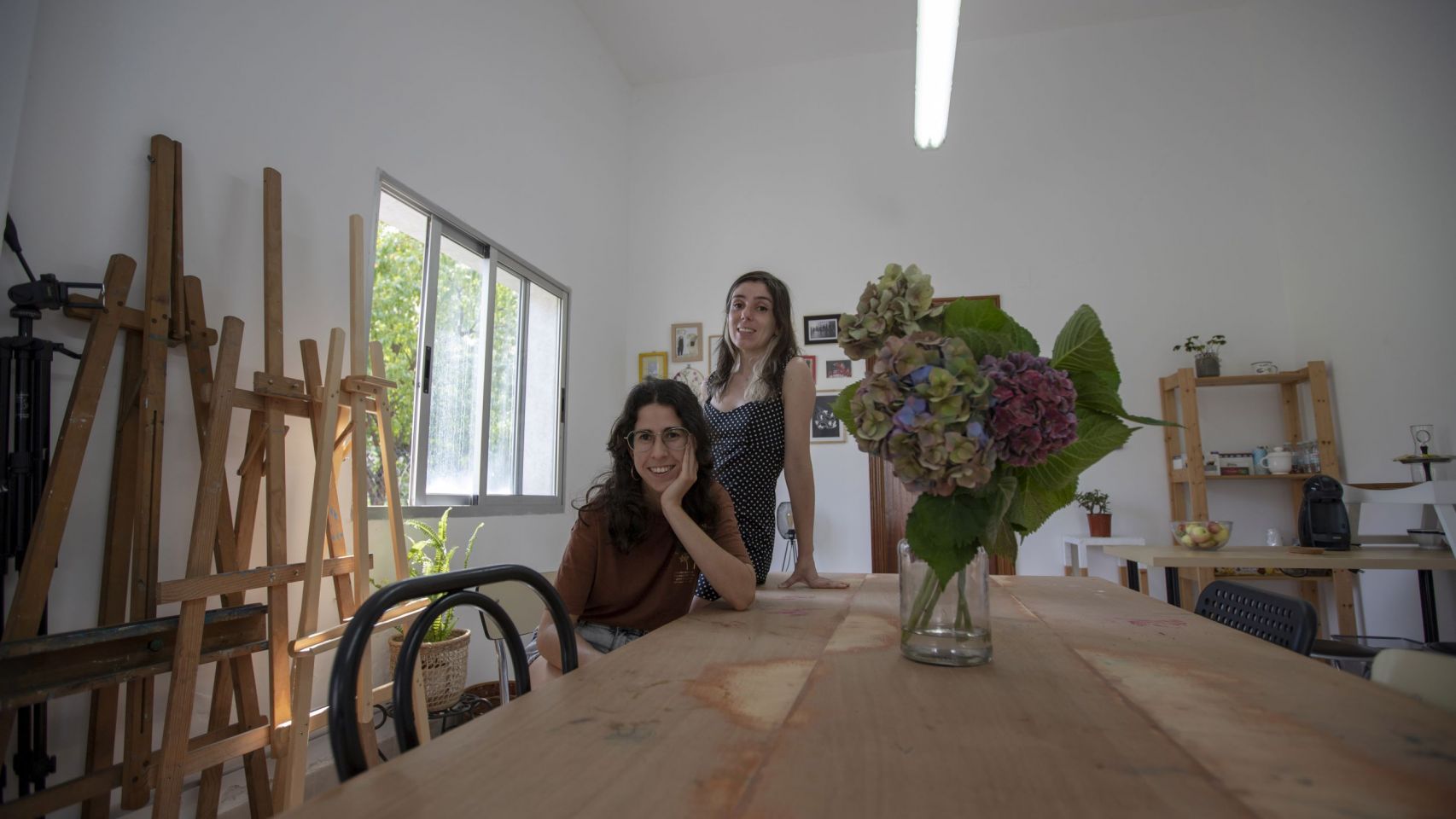 Eva Fandiño e Iria Rodríguez, fundadoras de O Galpón Lab