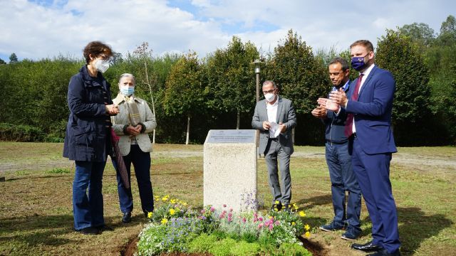 Inauguración de la senda Martín Cortés Cacheiro en Carral (A Coruña).