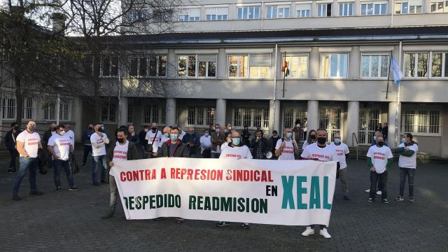 Protesta de trabajadores de Xeal.