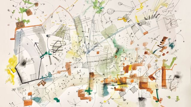 Obra de Juan Bedate, uno de los artistas que expone este sábado
