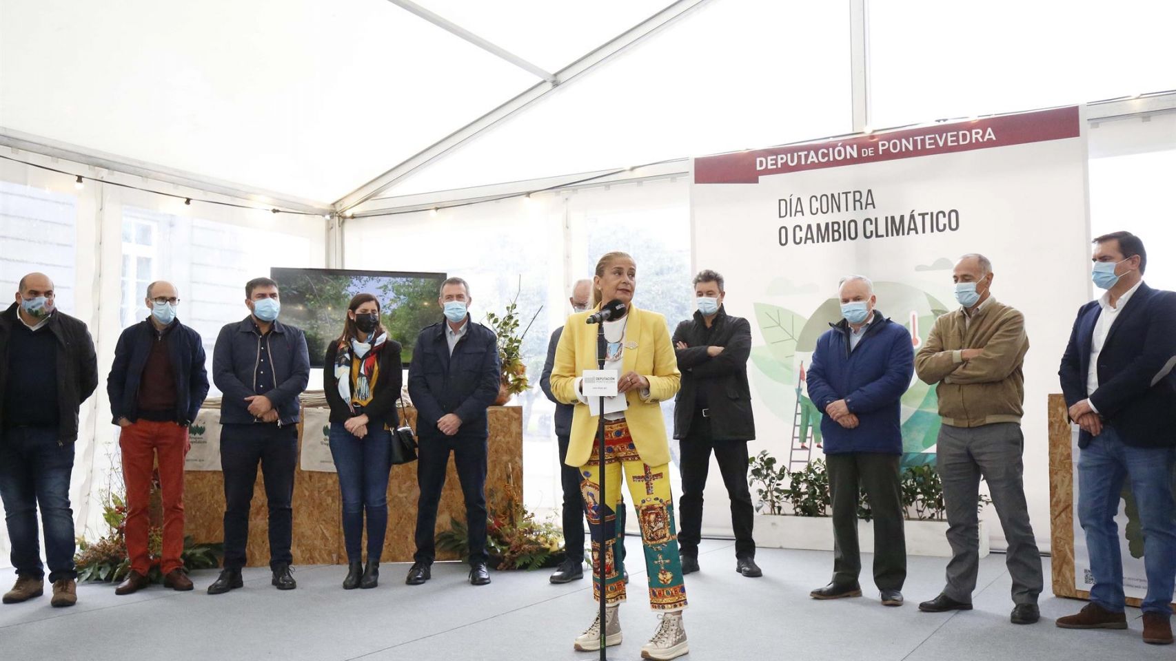 Acto de la Diputación de Pontevedra en el marco de la lucha contra el Cambio Climático