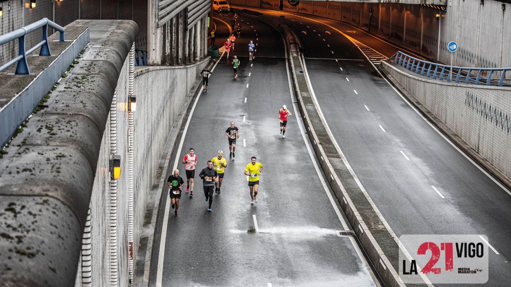 Imagen de una edición anterior de la media maratón de Vigo