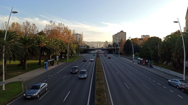 La avenida de Alfonso Molina, en A Coruña, en una foto de archivo.