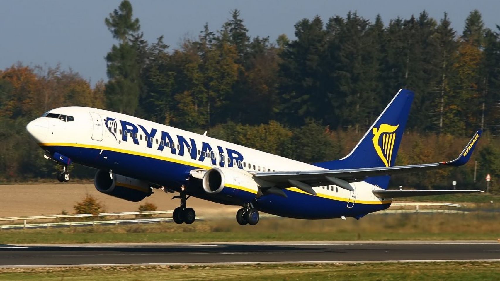 Un avión de la aerolínea irlandesa Ryanair.
