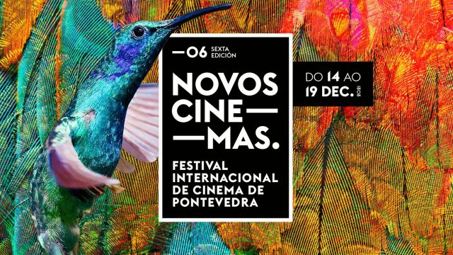 Cartel del festival 'Novos Cinemas' de Pontevedra.