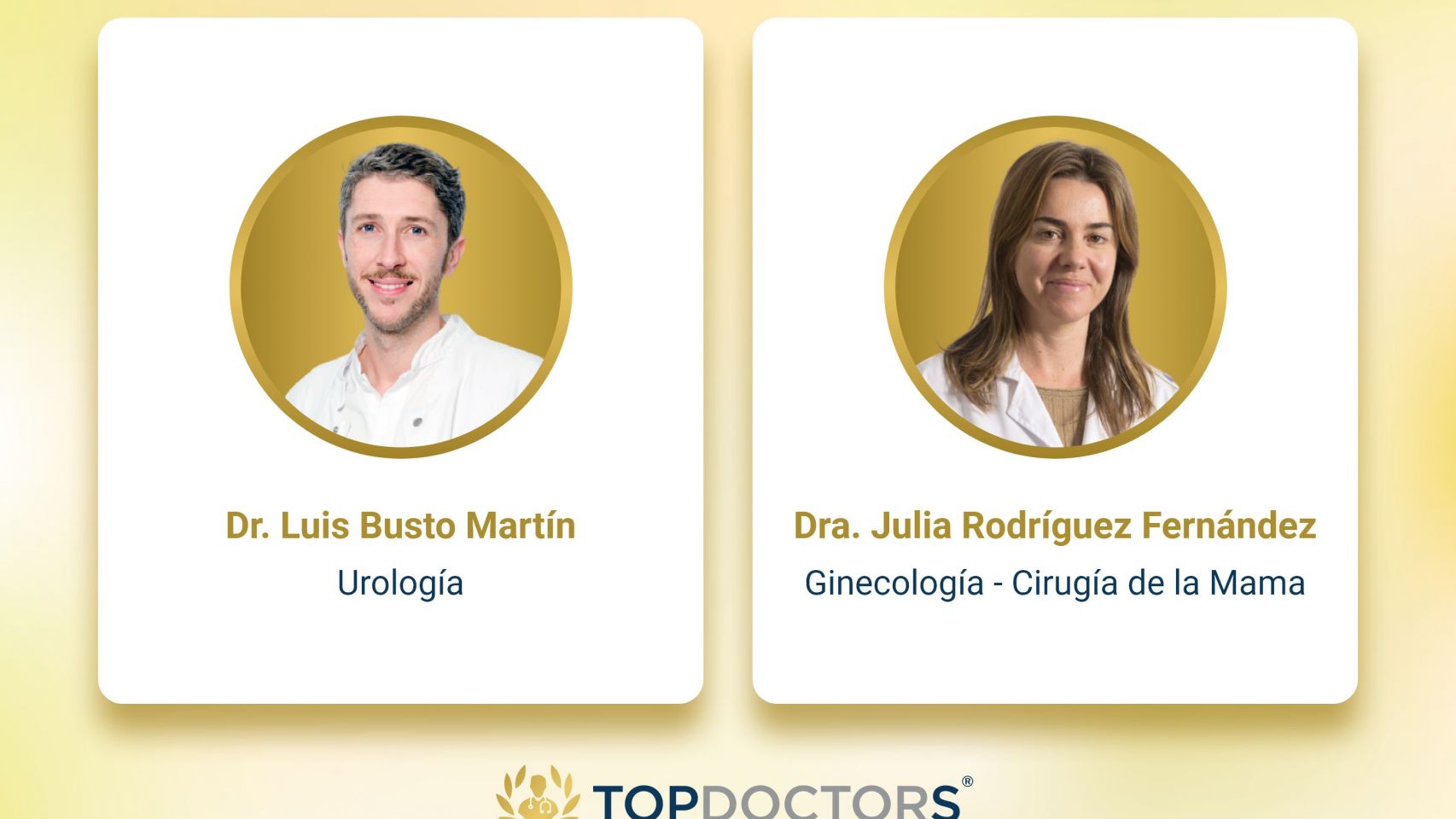 El Dr. Luis Busto Martín y la Dra. Julia Rodríguez Fernández