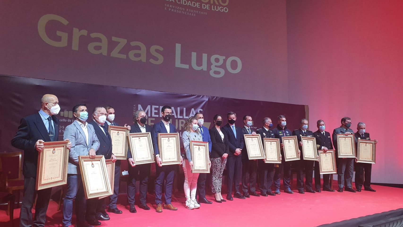 Entrega de las 'Medallas Ouro' del ayuntamiento de Lugo.