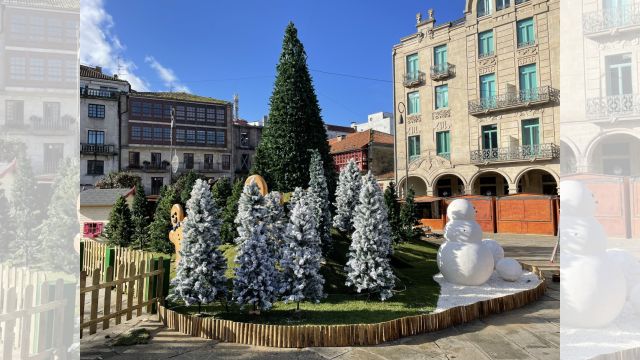 Poblado de Navidad en Pontevedra.