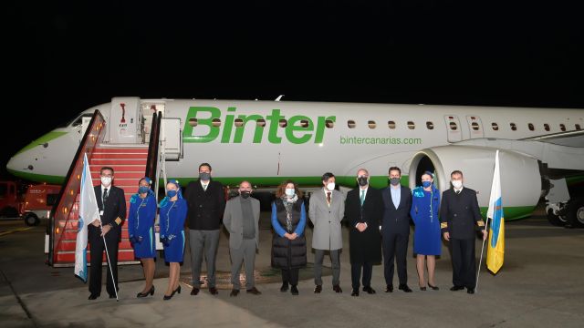 Vuelo inaugural de Binter desde A Coruña 