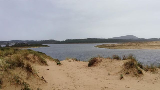 La laguna de A Frouxeira, en Valdoviño (A Coruña).