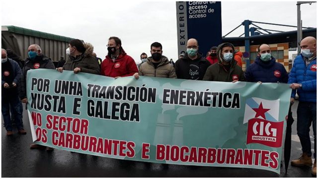 Protesta en Masol Iberia Biodiesel.