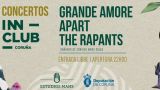 Actuación de Grande Amore, Apart y The Rapants en A Coruña