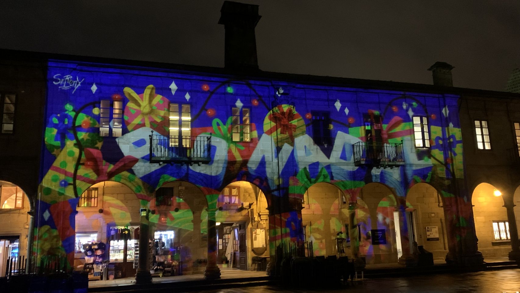 Proyecciones navideñas en la Plaza de la Quintana
