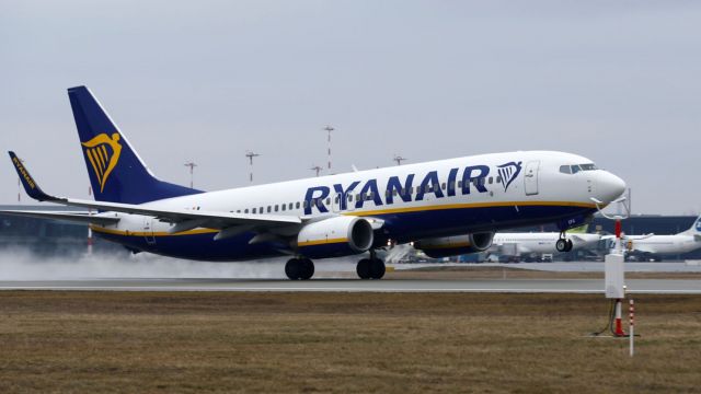 Un avión de la compañía Ryanair.
