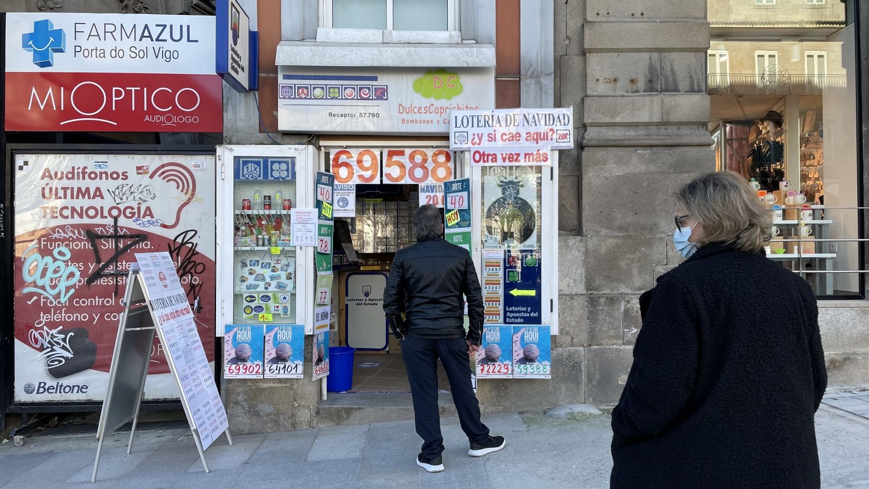 Administración de Lotería de la Puerta del Sol, en Vigo.