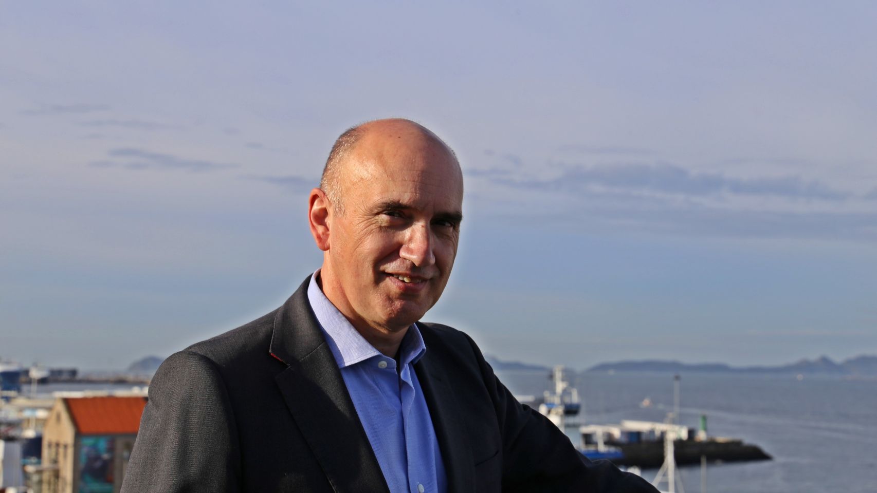 Alberto Alonso, gerente del centro comercial A Laxe.