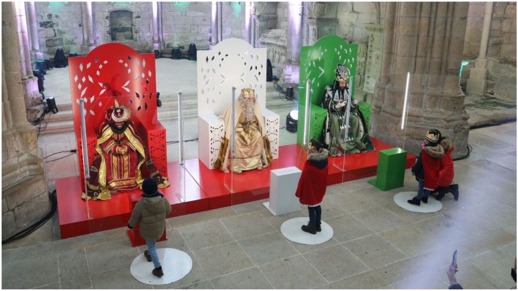 La recepción de los Reyes Magos en Bonaval el año pasado.