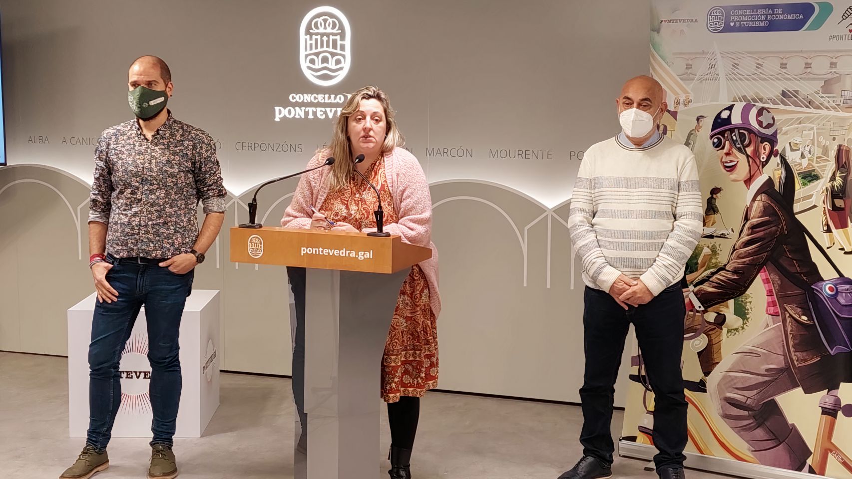 Presentación de la campaña "Non todo vai ser sufrir!", de Turismo de Pontevedra.