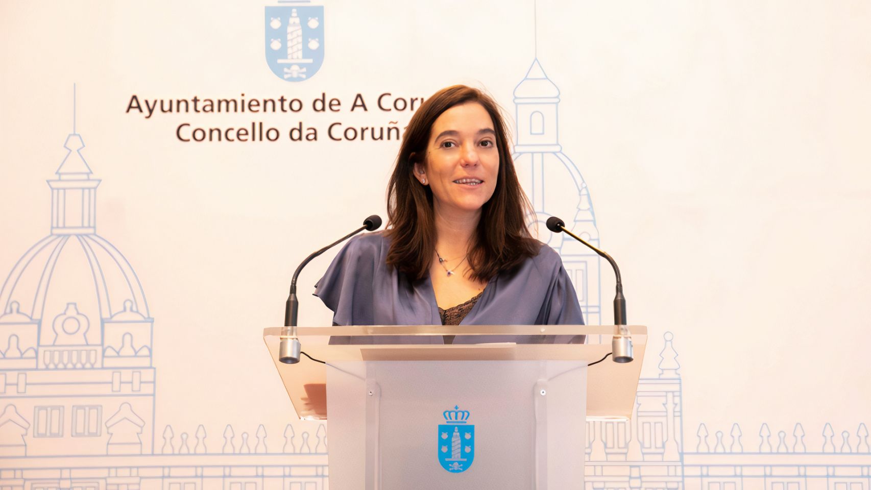 Inés Rey, alcaldesa de A Coruña en una imagen de archivo 