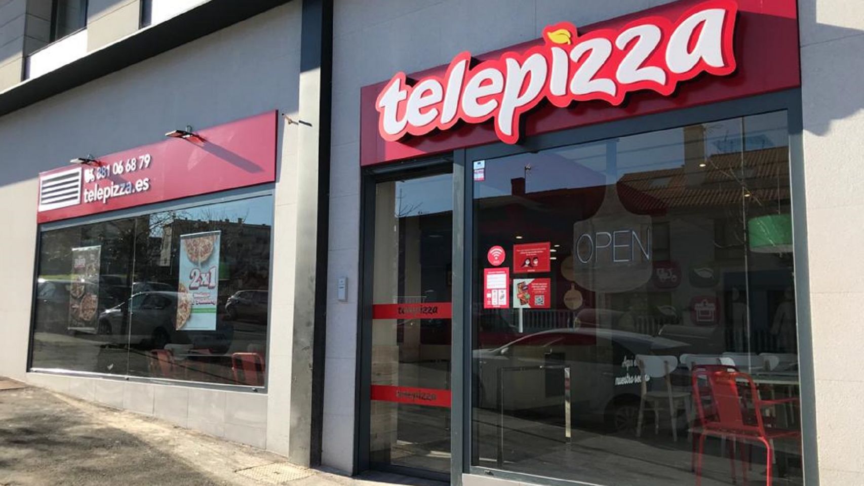 El nuevo local de Telepizza en Oleiros (A Coruña).