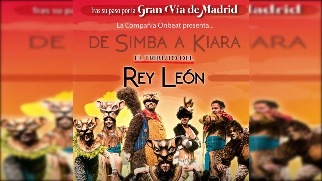 Cartel del musical del Rey León.