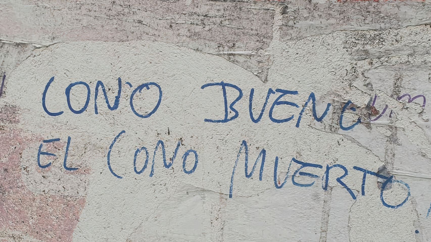 Pintadas aparecidas en las calles de Lugo 