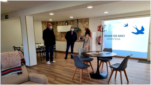 Inauguración de la primera casa do maior del municipio.